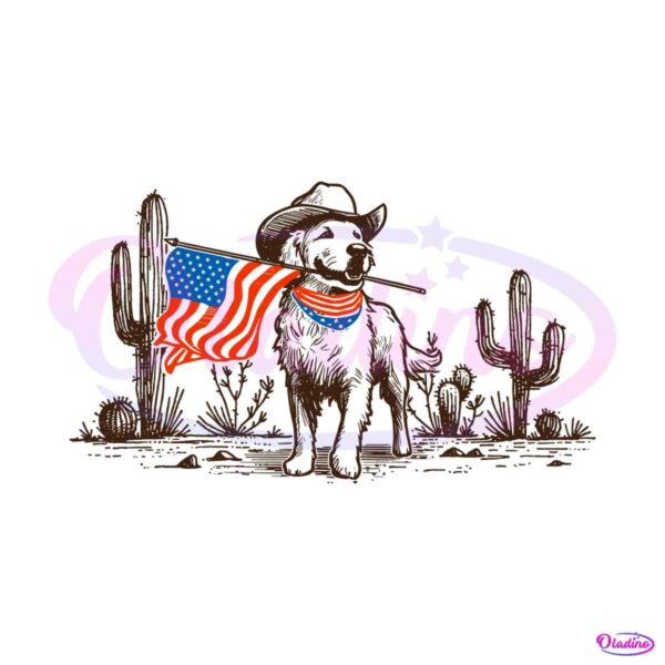 western-golden-retriever-4th-of-july-svg