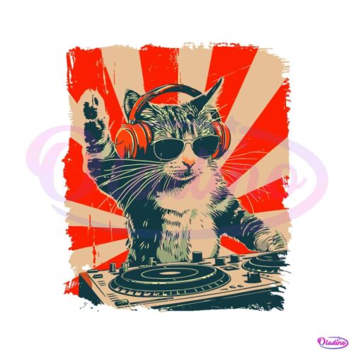 funny-dj-cat-night-party-meme-svg