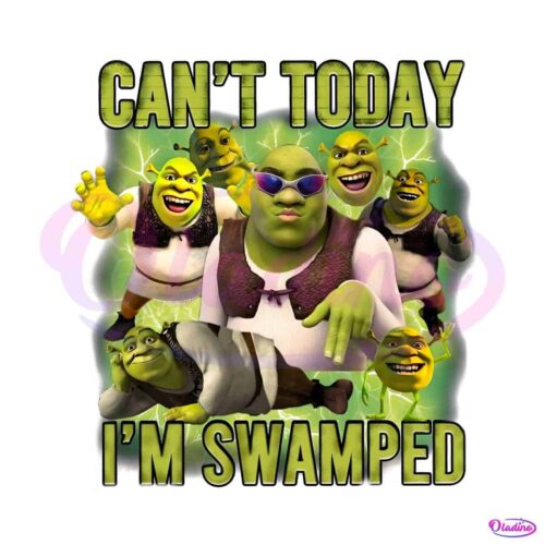 shrek-meme-cant-today-im-swamped-png