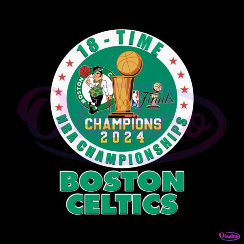 boston-celtics-18-time-nba-championships-2024-svg