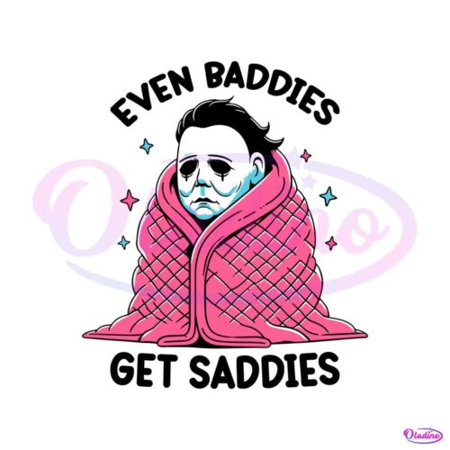 even-baddies-get-saddies-funny-horror-meme-svg