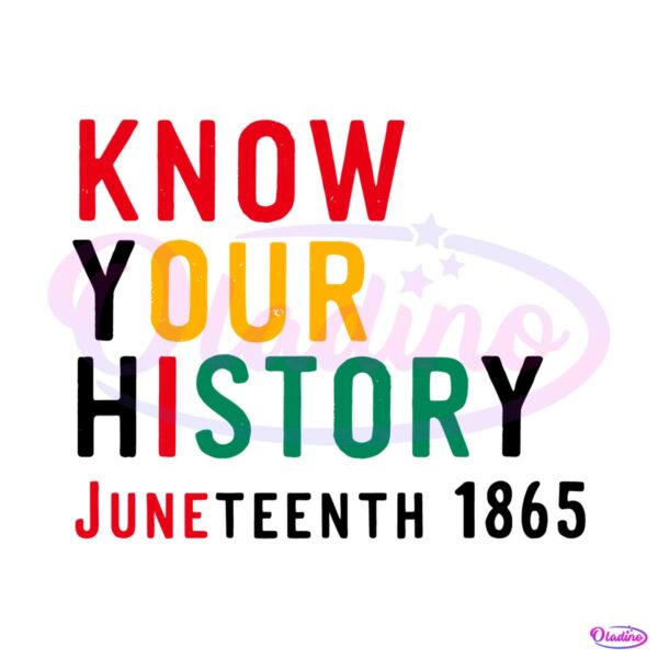 know-your-history-juneteenth-1865-black-power-day-svg