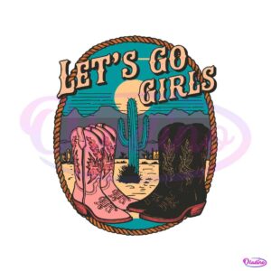 western-music-lets-go-girls-boots-svg