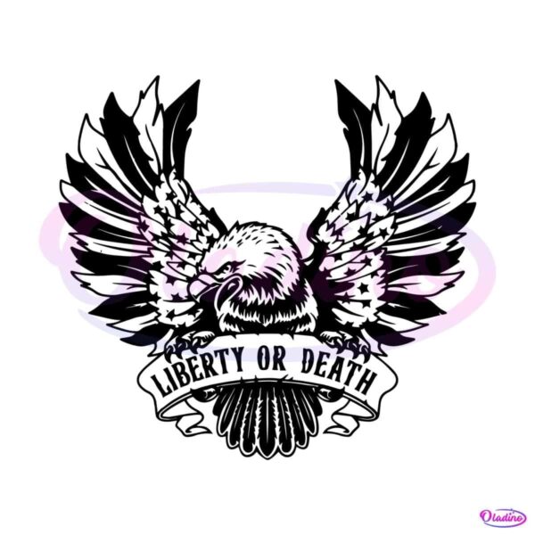 eagles-american-flag-liberty-or-death-svg