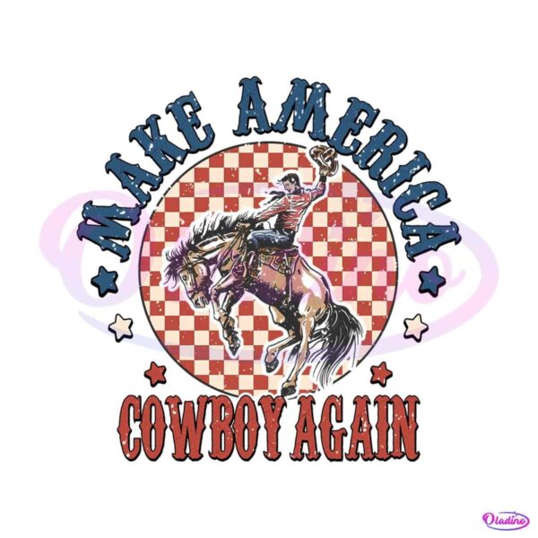 checkered-make-america-cowboy-again-png