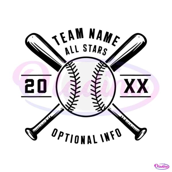 custom-all-stars-softball-baseball-team-stitching-svg