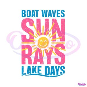 vintage-boat-waves-sun-rays-lake-days-svg