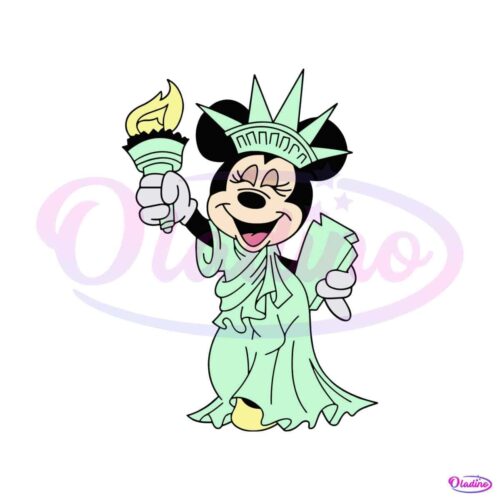 disney-minnie-statue-of-liberty-svg