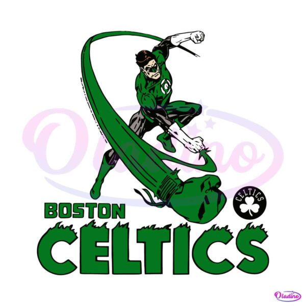 the-green-lantern-boston-celtics-comics-svg