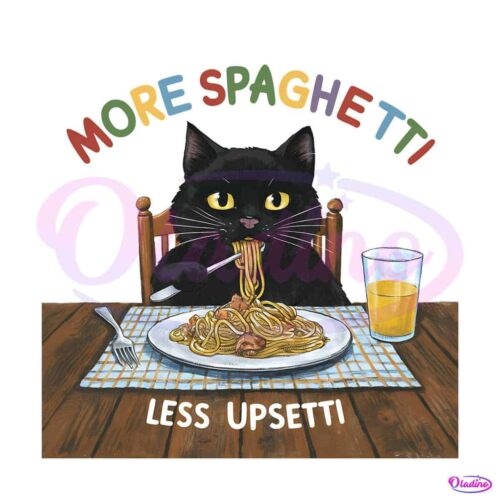 retro-more-spaghetti-less-upsetti-black-cat-png