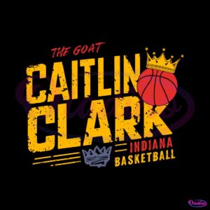 basketball-crown-the-goat-caitlin-clark-indiana-svg