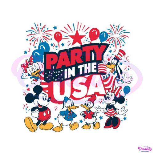 mickey-and-friends-party-in-the-usa-svg