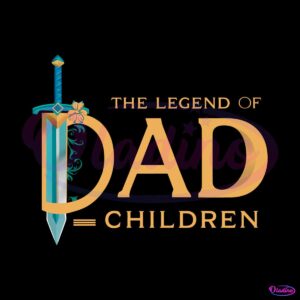 the-legend-of-dad-children-vintage-png