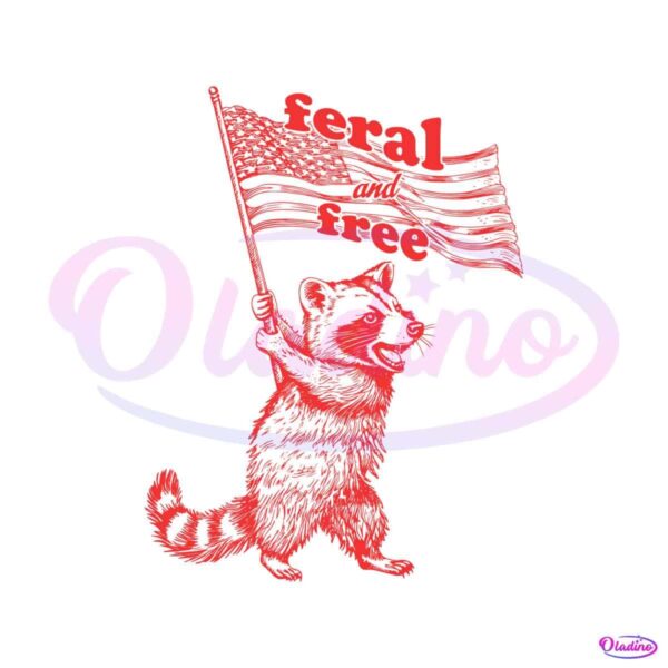 raccoon-4th-of-july-feral-and-free-svg