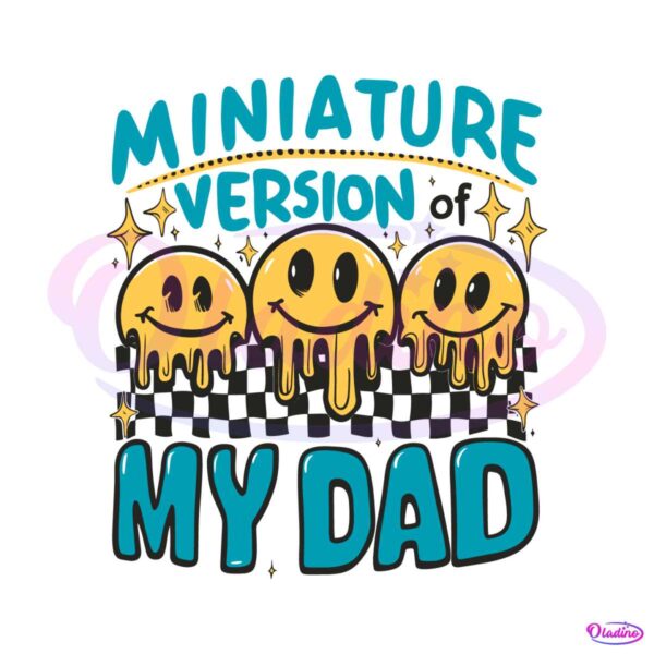 checkered-miniature-version-of-my-dad-svg