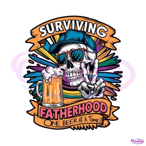 surviving-fatherhood-one-beer-at-a-time-skeleton-dad-png