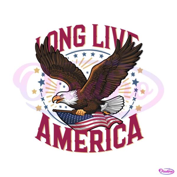 long-live-america-patriotic-eagle-png