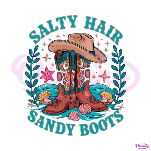 cowgirl-summer-salty-hair-sandy-boots-png