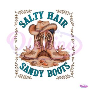 summer-time-starfish-salty-hair-sandy-boots-png