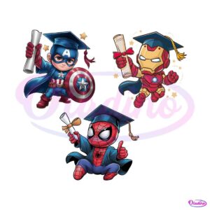 super-hero-class-graduate-school-bundle-png