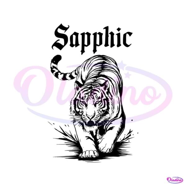 vintage-tiger-sapphic-walking-svg