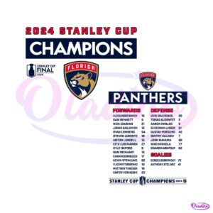 2024-stanley-cup-champions-panthers-roster-svg