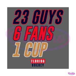 23-guys-6-fans-1-cup-florida-hockey-svg