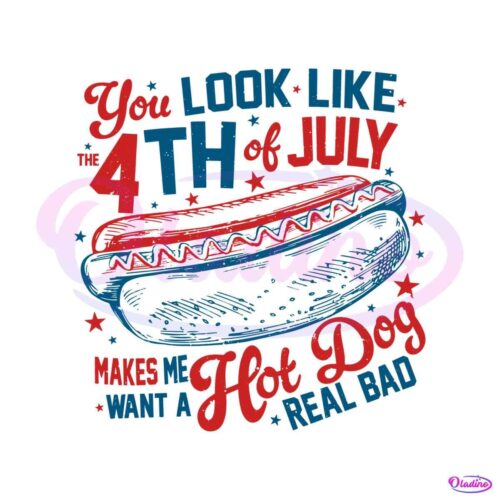 you-look-like-the-4th-of-july-hot-dog-american-svg