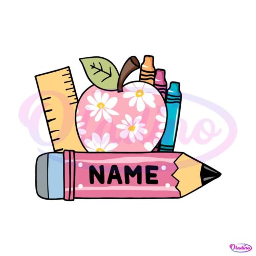 personalized-students-and-teacher-name-pencil-svg