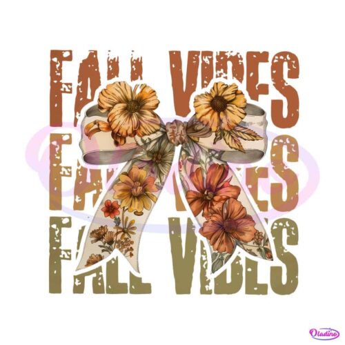 fall-vibes-floral-ribbon-bow-png