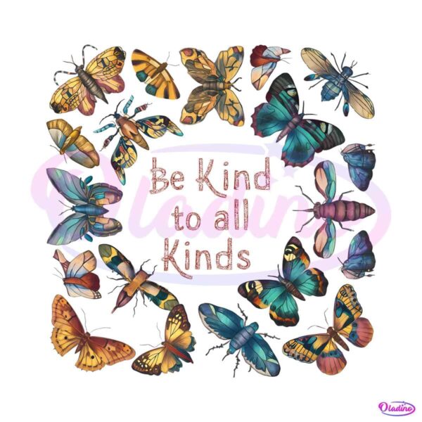 be-kind-to-all-kinds-retro-graphic-png