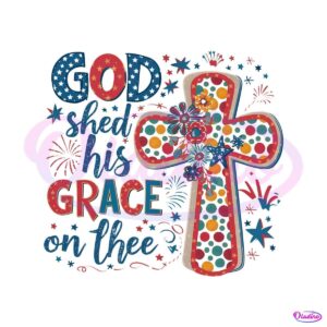 floral-cross-god-shed-his-grace-on-thee-png