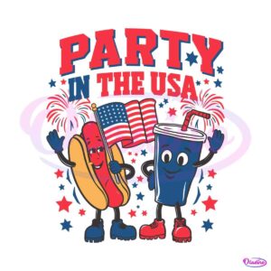 party-in-the-usa-patriotic-hotdog-and-soda-cup-svg