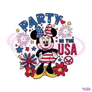 party-in-the-usa-cute-minnie-mouse-svg