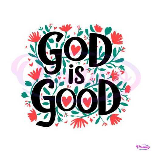 retro-god-is-good-floral-svg