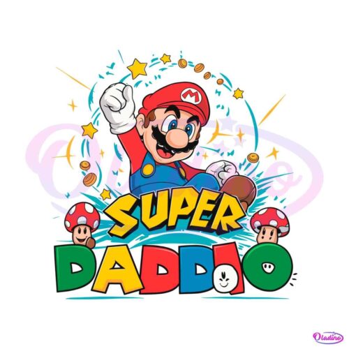 fathers-day-super-daddio-mario-svg