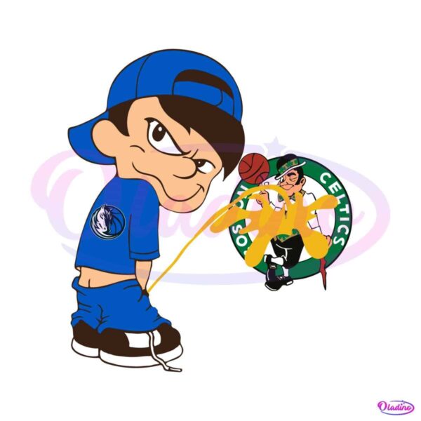 funny-boy-dallas-mavericks-piss-on-boston-celtics-svg