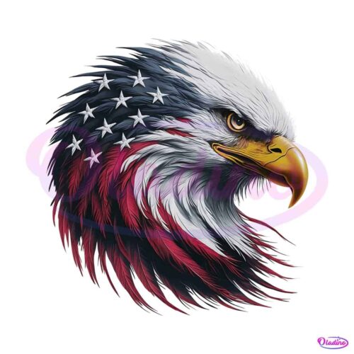 united-states-flag-american-bald-eagle-png