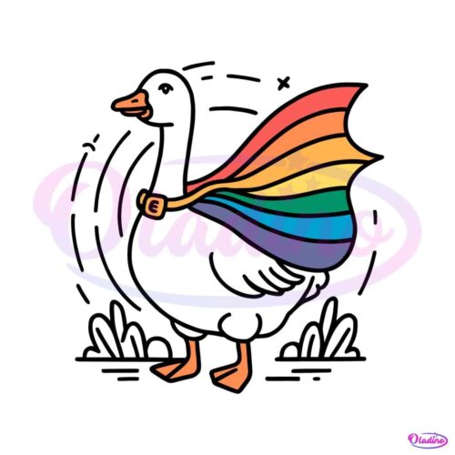 funny-rainbow-goose-pride-month-svg