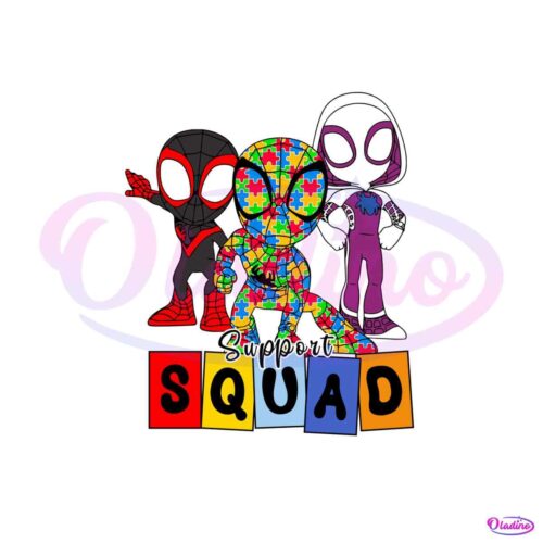 support-squad-autism-cartoon-superhero-png