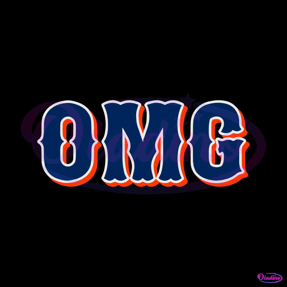 New York Mets OMG Baseball SVG