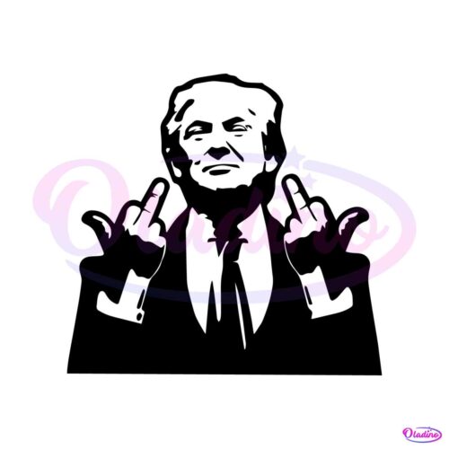 donald-trump-middle-finger-funny-meme-svg