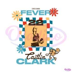 checkered-indiana-fever-caitlin-clark-22-svg