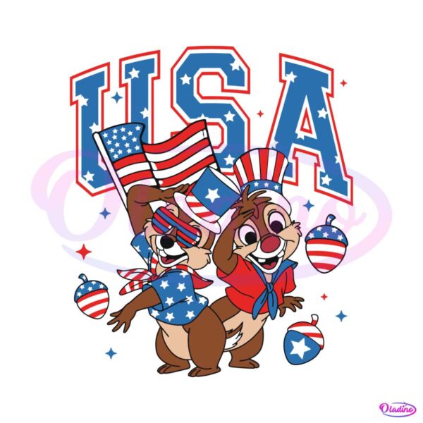 chip-and-dale-with-nuts-patriotic-usa-svg