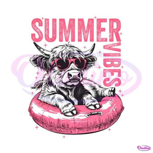 highland-cow-meme-summer-vibes-png