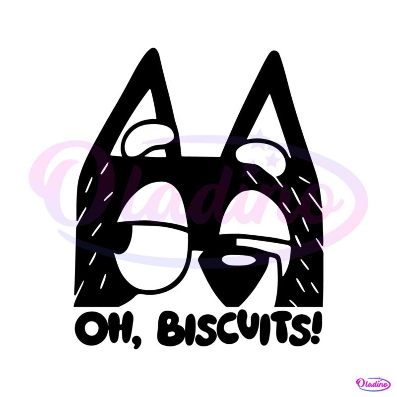 bluey-bandit-oh-biscuits-funny-cartoon-svg