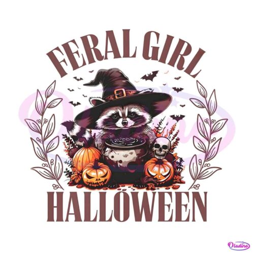 feral-girl-halloween-funny-raccoon-png