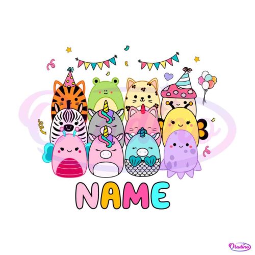 personalized-cute-squishmallows-with-name-birthday-svg