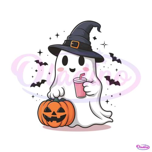 ghost-halloween-witch-hat-coffee-bougie-png