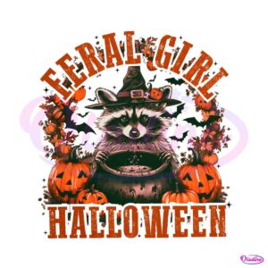 retro-feral-girl-halloween-pumpkin-raccoon-witch-png